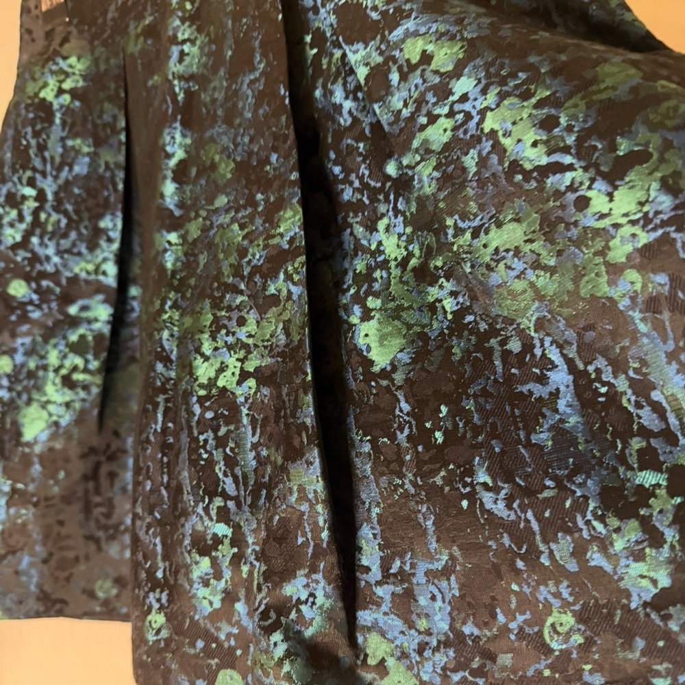 Banana Republic Black and Teal Mini Skirt - Picture 2 of 2